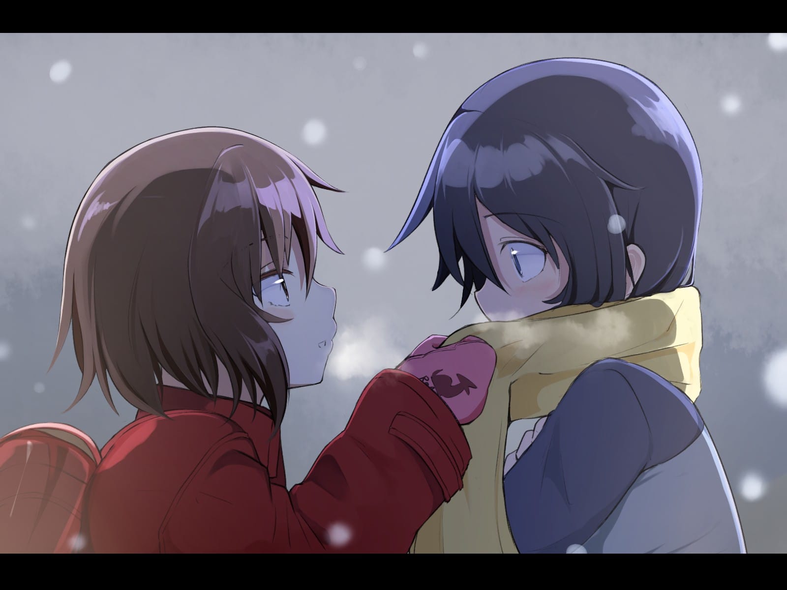 Erased - Satoru and Kayo in the snow