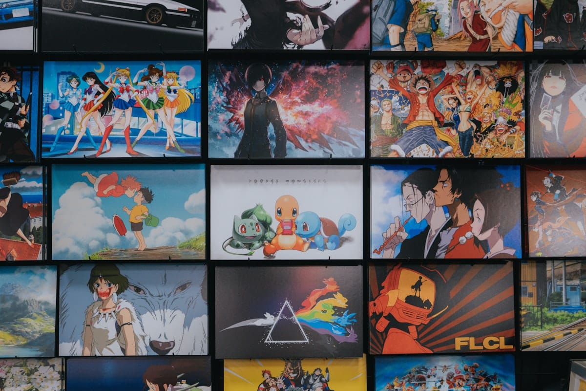 Anime poster wall - how to start watching anime beginners guide