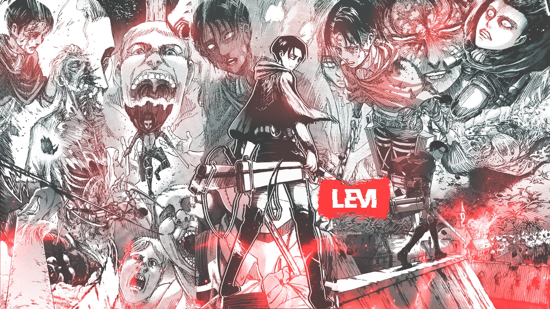 Levi vs Beast Titan - Attack on Titan
