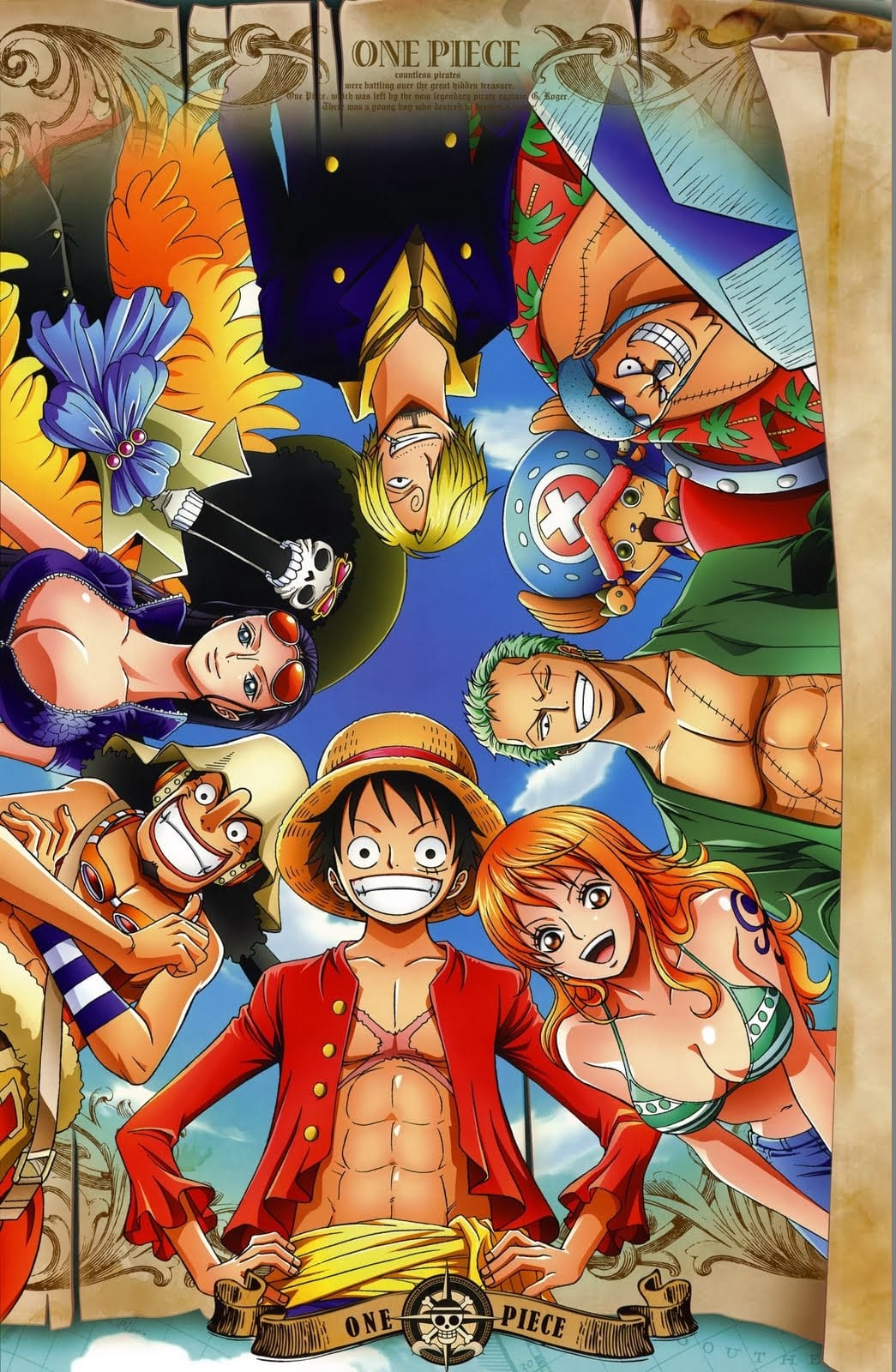 One Piece Straw Hat crew