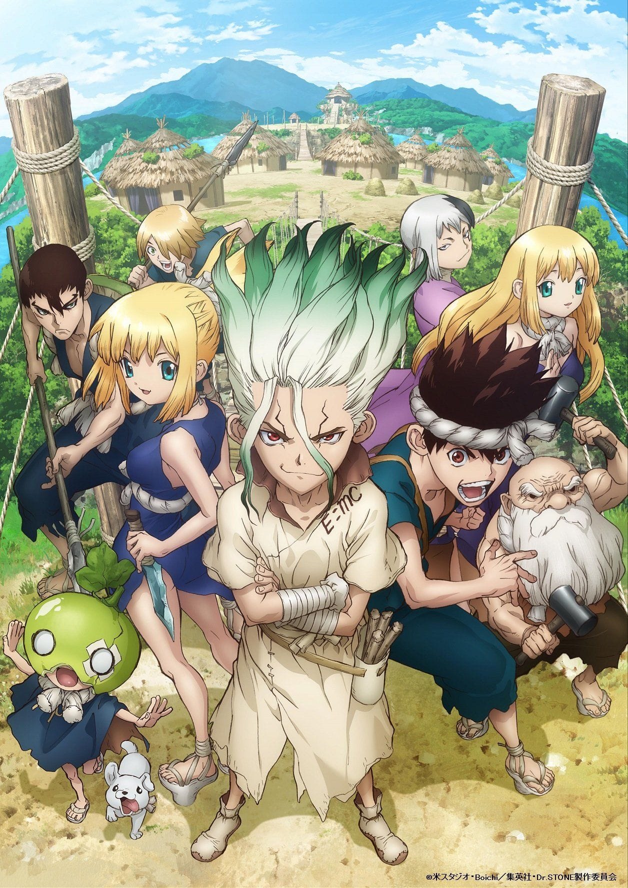 Senku and the Kingdom of Science crew from Dr. Stone