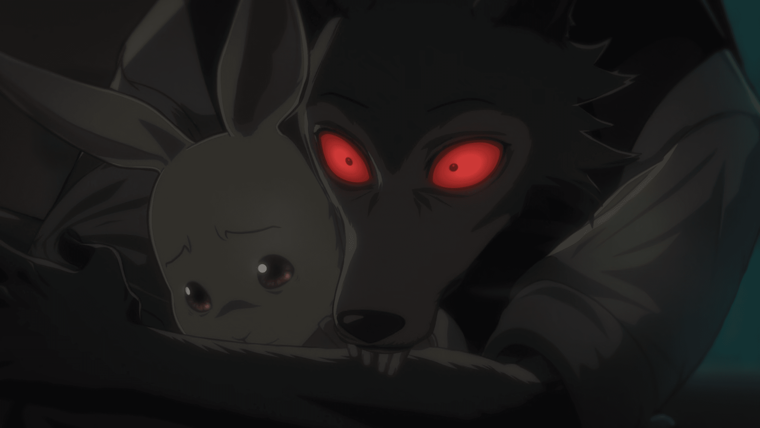 Legoshi's predatory instincts awaken in Beastars — the carnivore-herbivore tension at the heart of the series