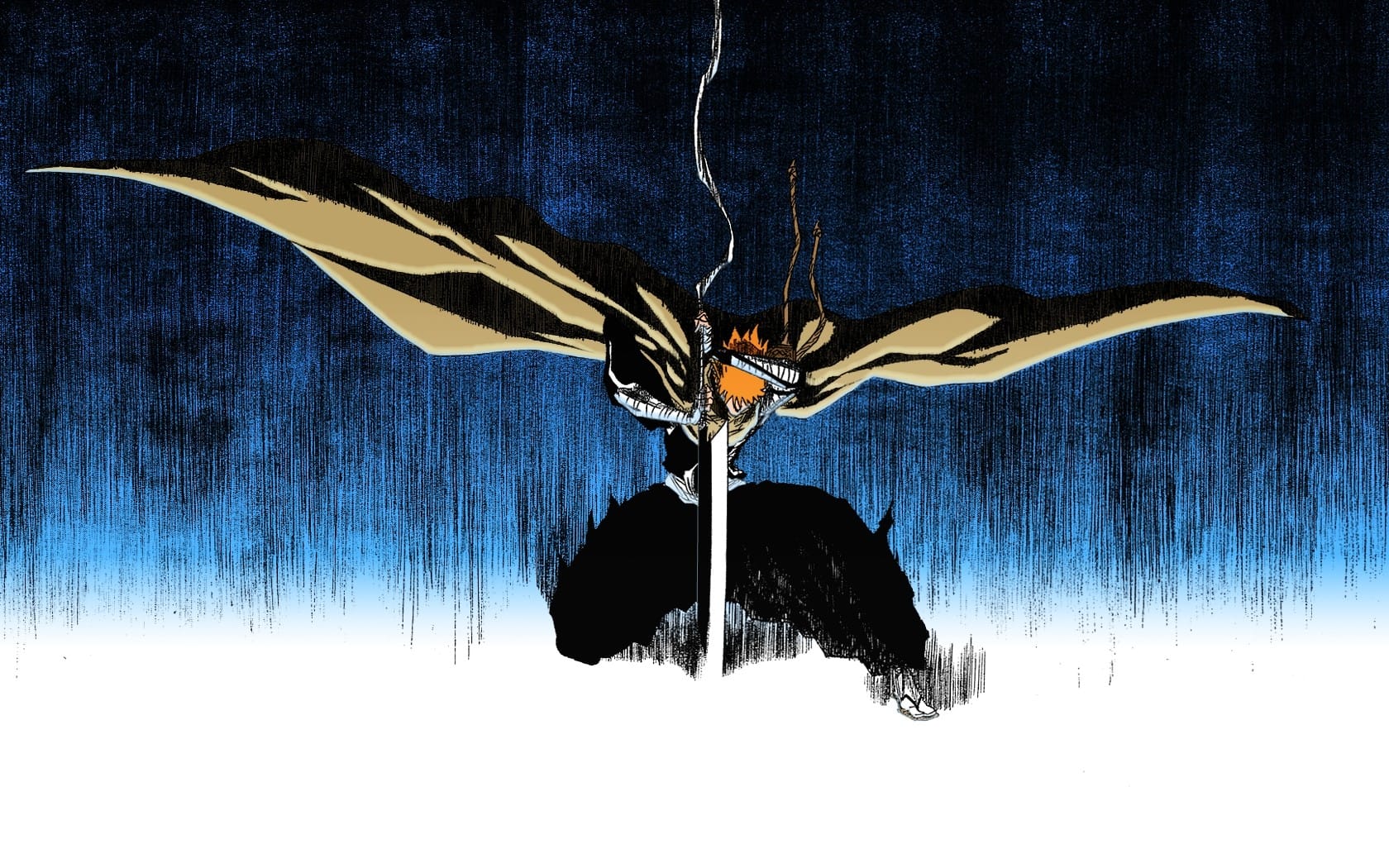 Ichigo Bankai with Hollow mask from Bleach