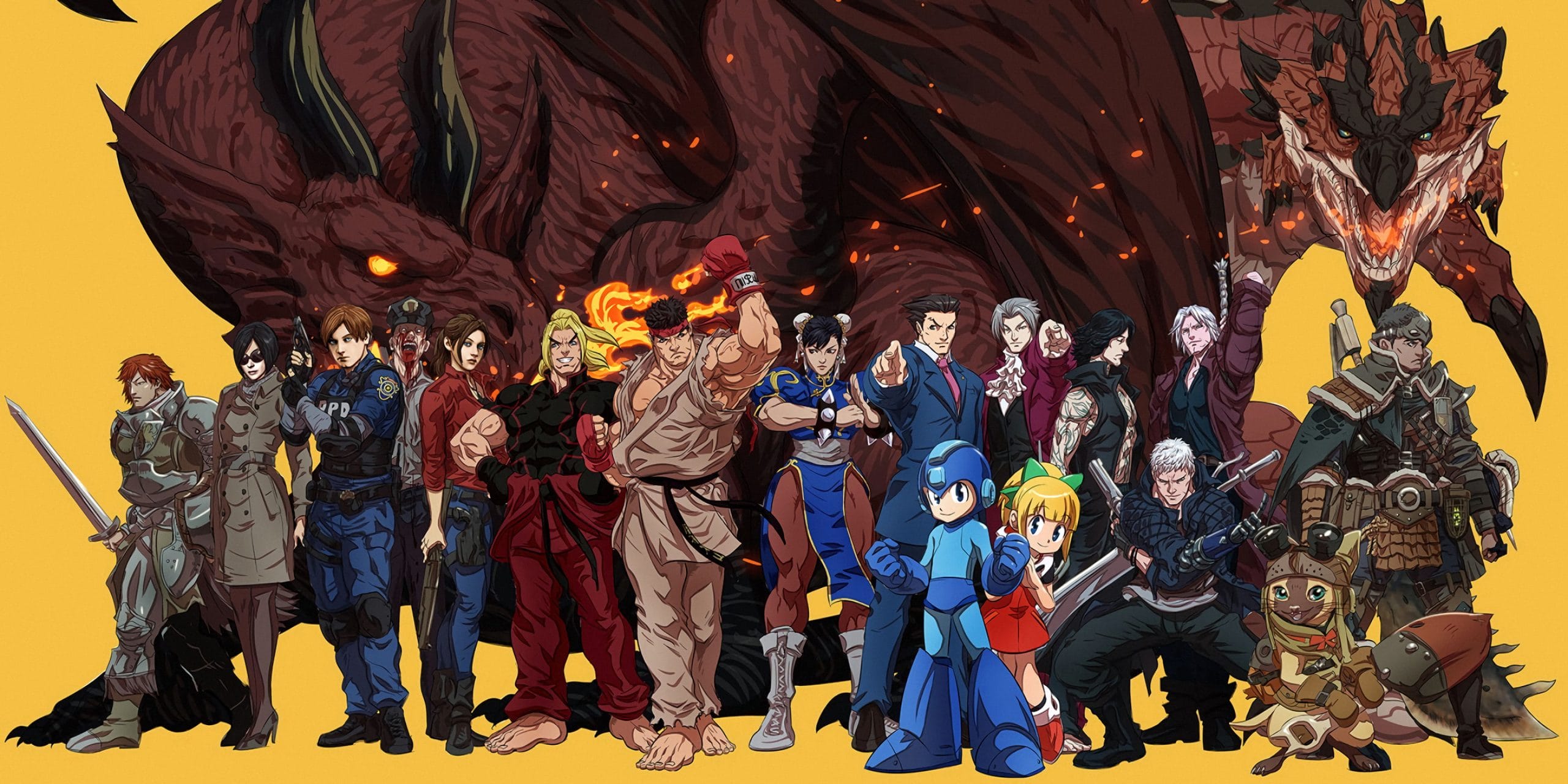 Dante front and center in Capcom crossover artwork