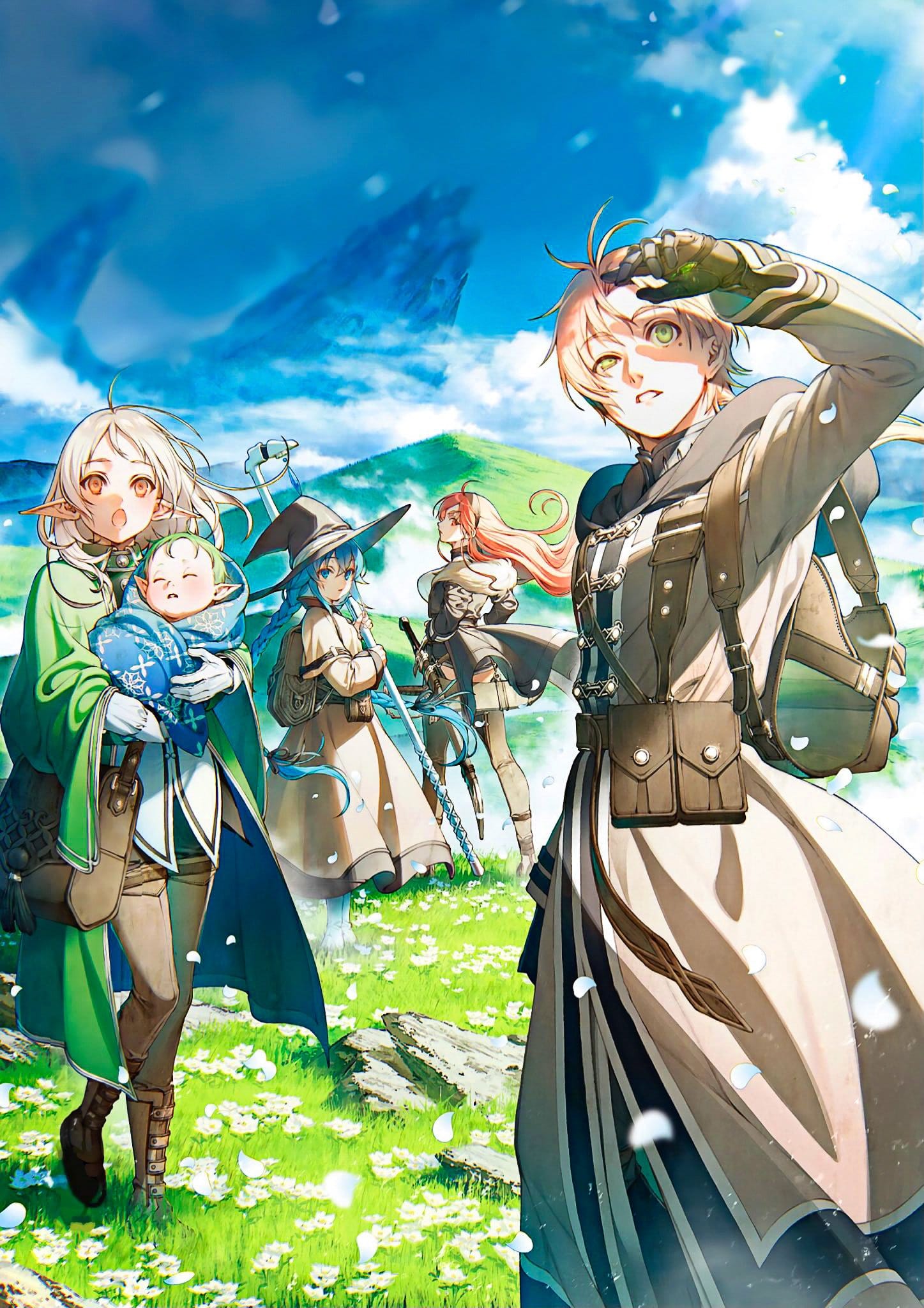 Rudeus Eris Sylphiette and Roxy in Mushoku Tensei Season 3