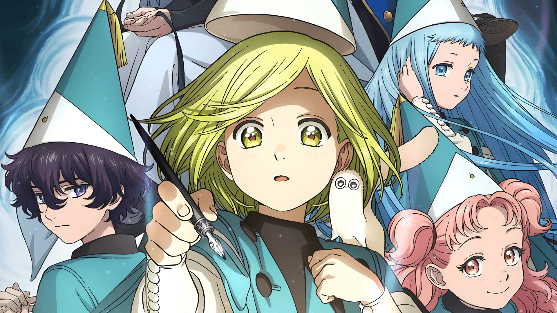 Witch Hat Atelier anime key visual Coco and apprentices