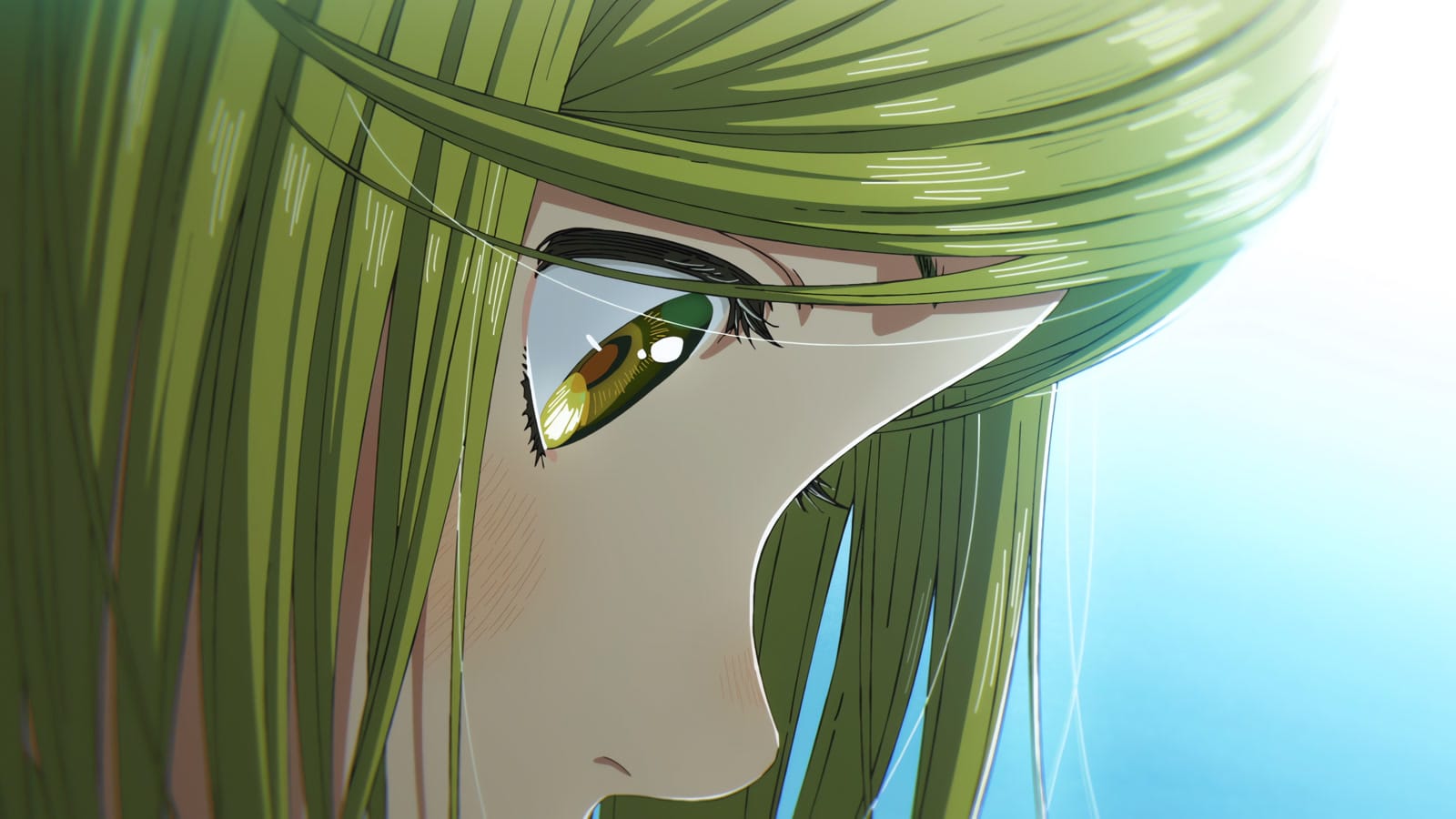 Witch Hat Atelier anime Coco close-up with golden eye detail