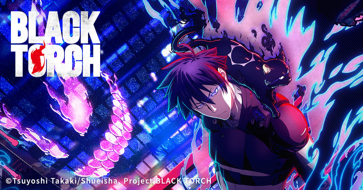 Black Torch Jiro Azuma with Rago official promotional artwork from the anime